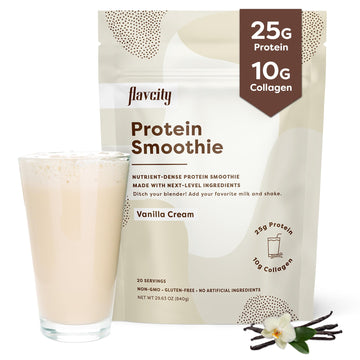 FlavCity Protein Powder Smoothie, Vanilla - 100% Grass-Fed Whey Protein FlavCity buy supplements canada