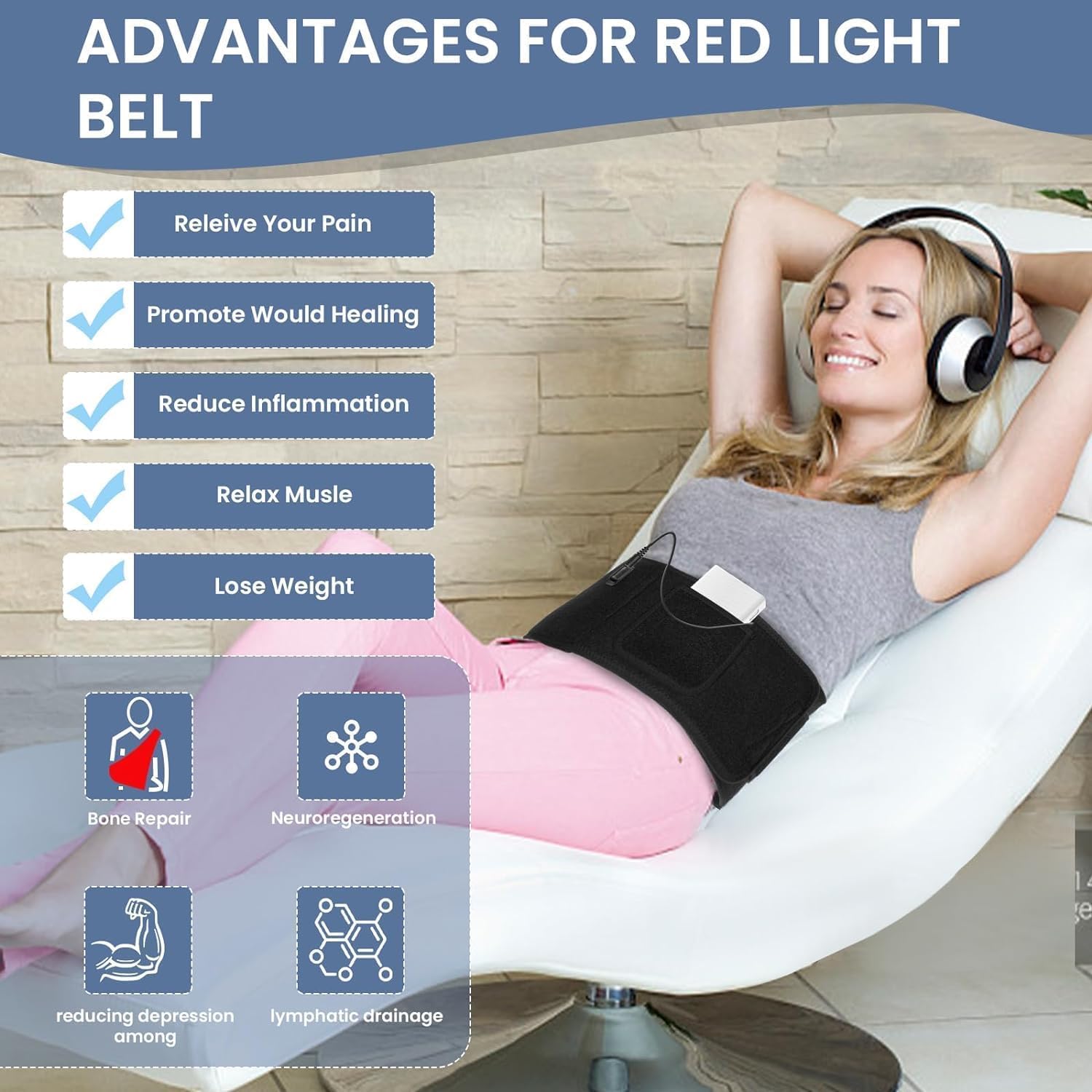 Red Light Therapy Belt - Near Infrared Light Therapy & Red Light Therapy for Body,660nm&850nm Adrxmexna buy supplements canada