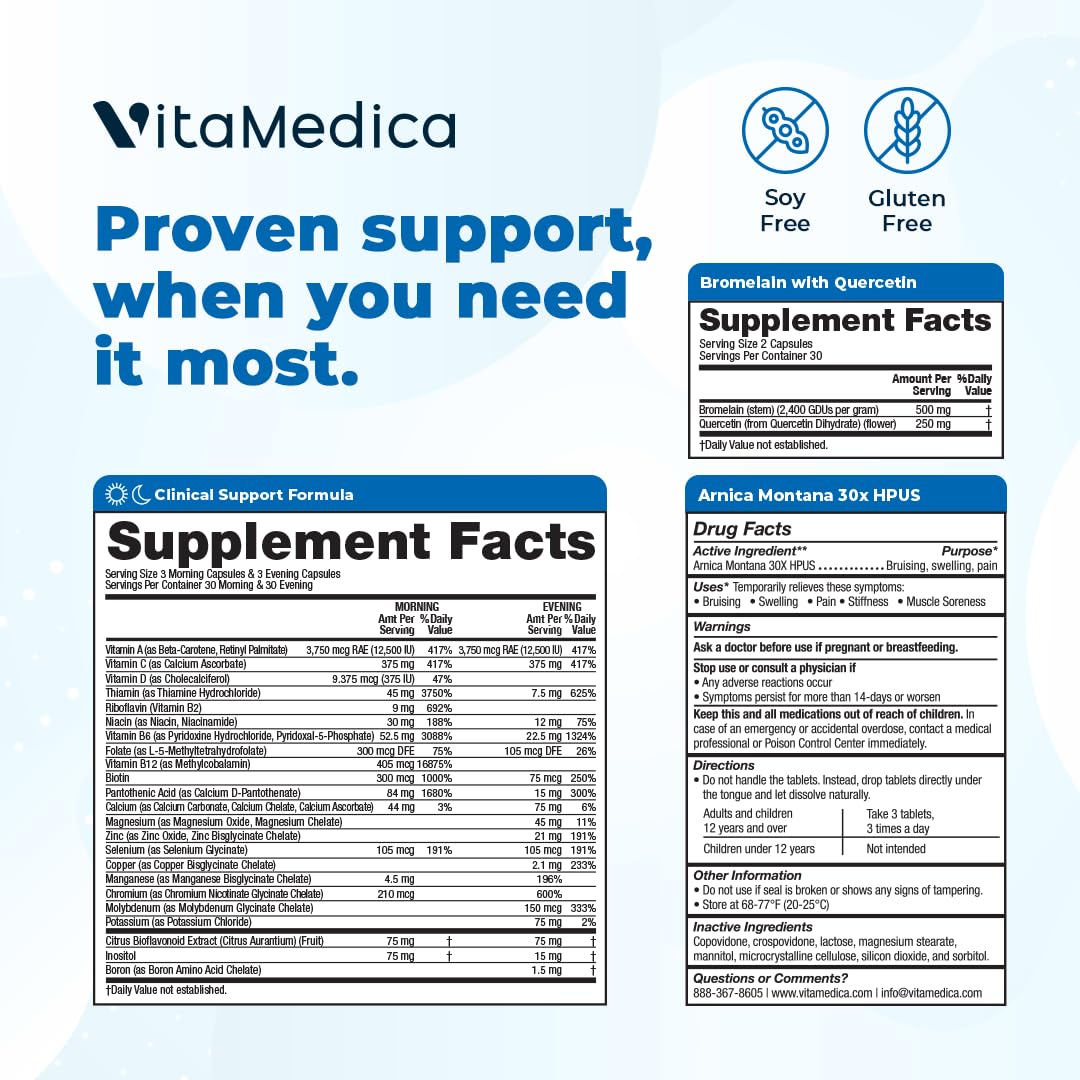 VitaMedica | Arnica Montana 30X + Bromelain with Quercetin + Clinical Support Formula Bundle VitaMedica buy supplements canada
