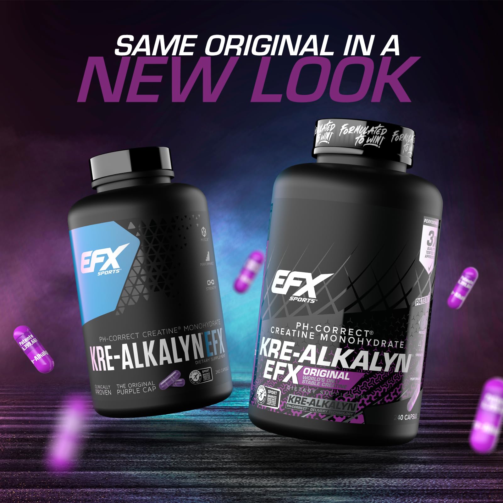 EFX Sports Kre-Alkalyn EFX | pH Correct Creatine Monohydrate Pill Supplement | Strength, Muscle Growth & Performance | 120 Servings, 240 Capsules EFX Sports buy supplements canada