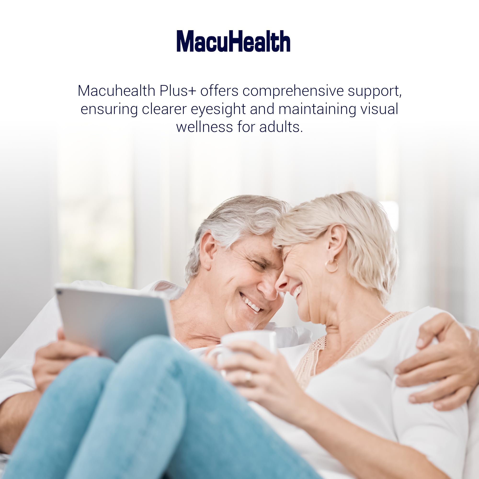 Macuhealth Plus+ Eye Vitamins Supplement for Adults - 90 Day Supply with Lutein, Zeaxanthin, and Meso-Zeaxanthin - Unflavored, Vitamin for Eyes Macuhealth buy supplements canada