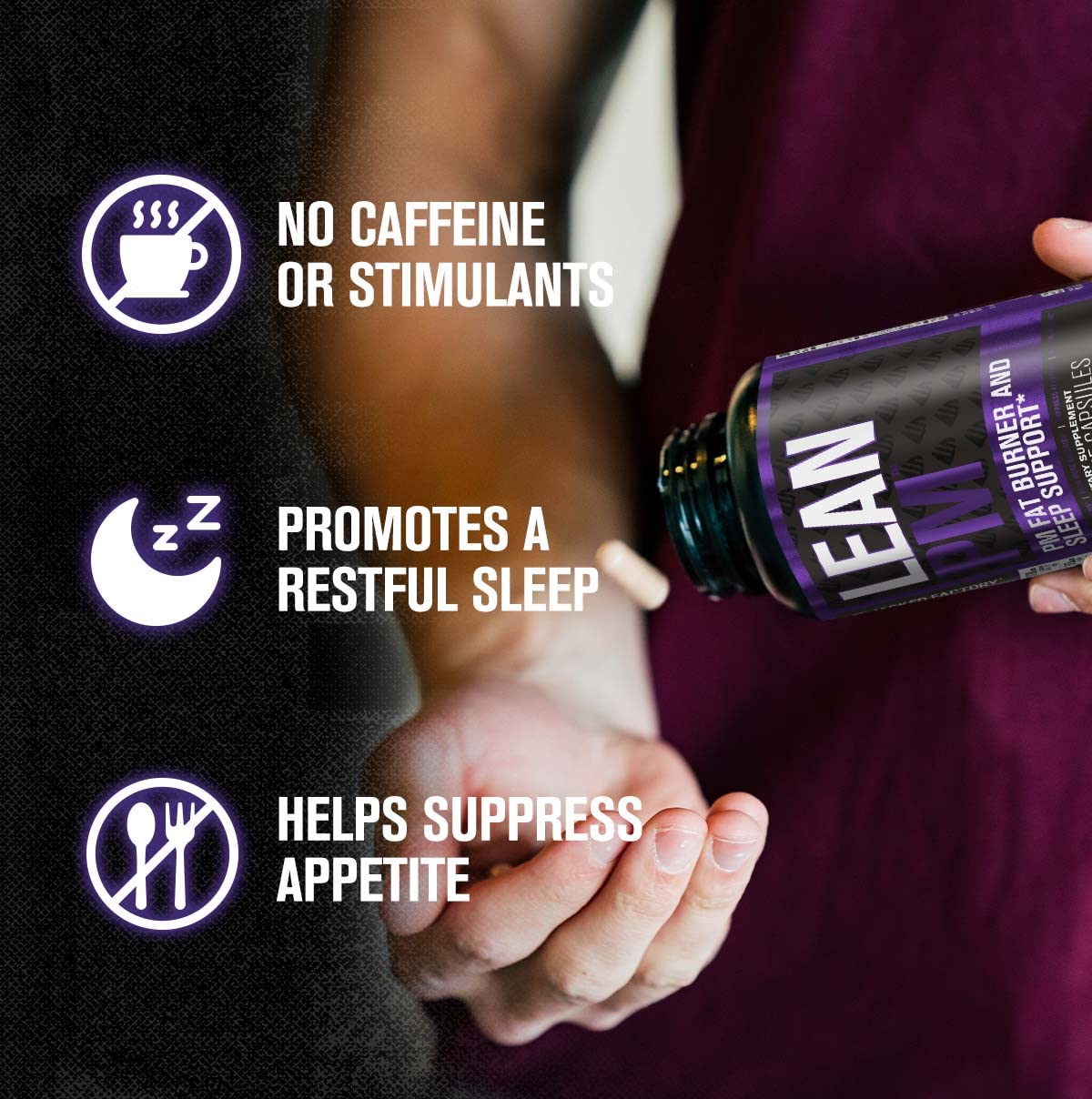 Jacked Factory Lean PM Night Time Fat Burner, Sleep Aid Supplement, & Appetite Suppressant Jacked Factory buy supplements canada