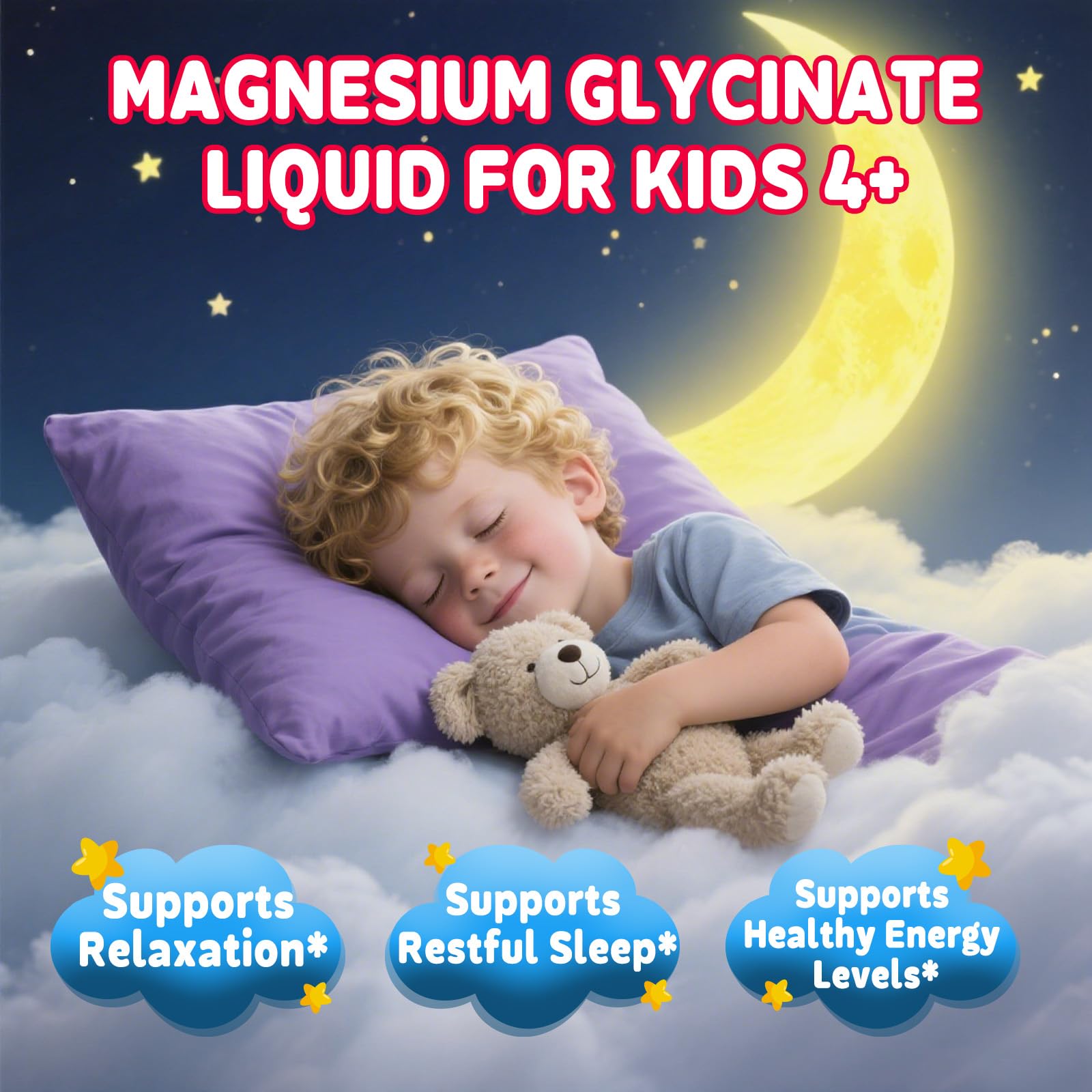 Kids Magnesium Glycinate Liquid Drops‌ – with L-Theanine, Omega-3, Vitamins B6 & D3, Zinc & Calcium – for Sleep Support, Relaxation, Focus & Brain, Bones – Strawberry Flavor, 2 Fl Oz GZ HAOYUAN buy supplements canada