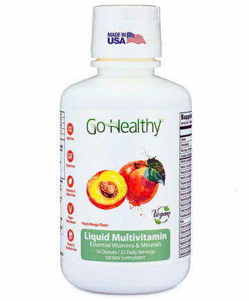 Go Healthy Liquid Vitamins for Women, Men, Teens | Vegan Vitamin & Mineral | High Absorption | Premium Liquid Multivitamin | Go Healthy Natural buy supplements canada