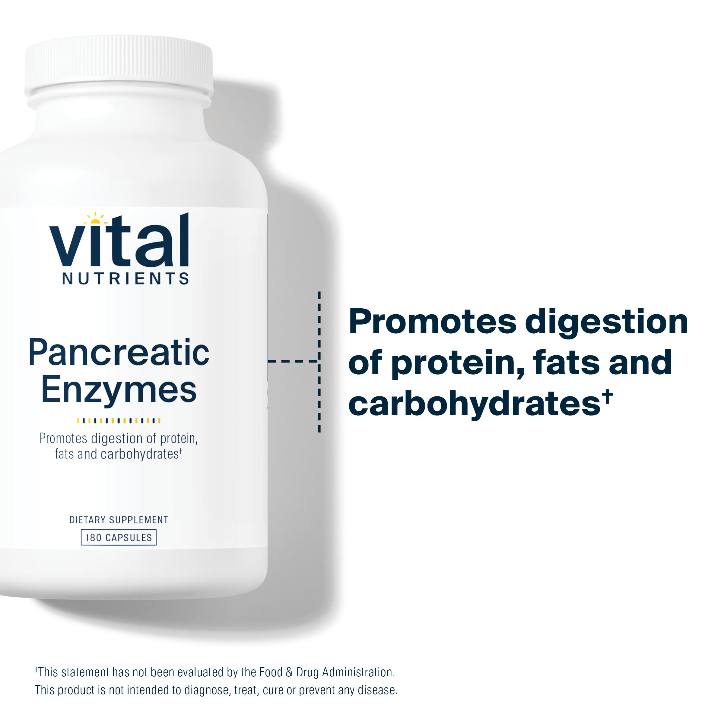 Vital Nutrients Pancreatic Enzymes 1000mg (Full Strength) | Pancreatin Digestion Supple Vital Nutrients buy supplements canada