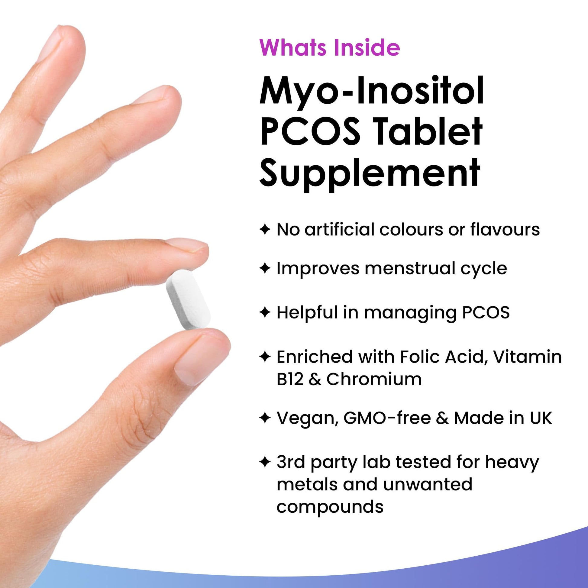 Myo-Inositol PCOS Supplement - Myo Inositol Tablets PCOS Supplement Enriched NEW LEAF PRODUCTS buy supplements canada