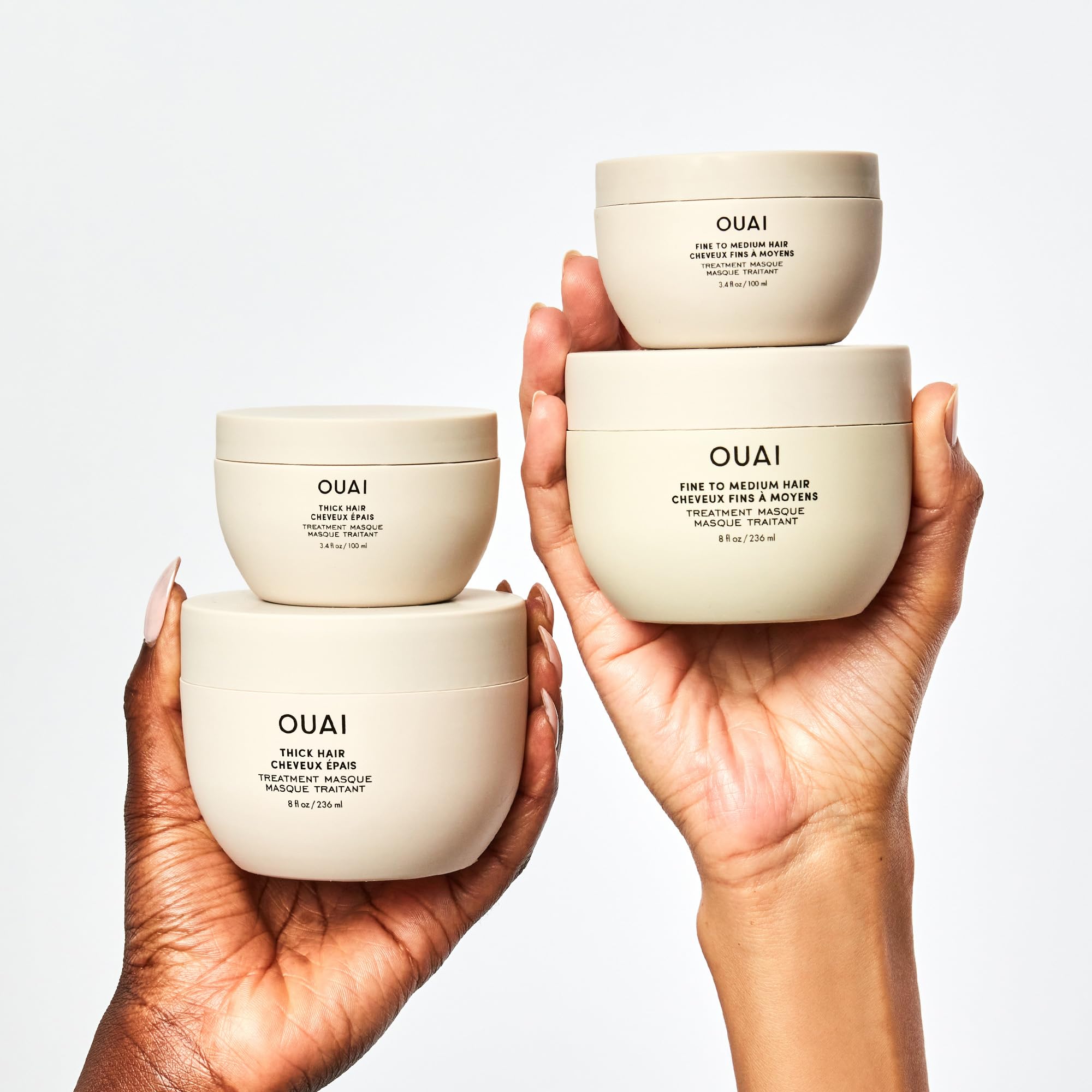 OUAI Thick Hair Mask - Treatment Masque with Almond Oil, Olive Oil, & Hydrolyzed Keratin to Restore Damaged Hair - Phthalate & Paraben Free Masque (3.4 Oz) OUAI buy supplements canada