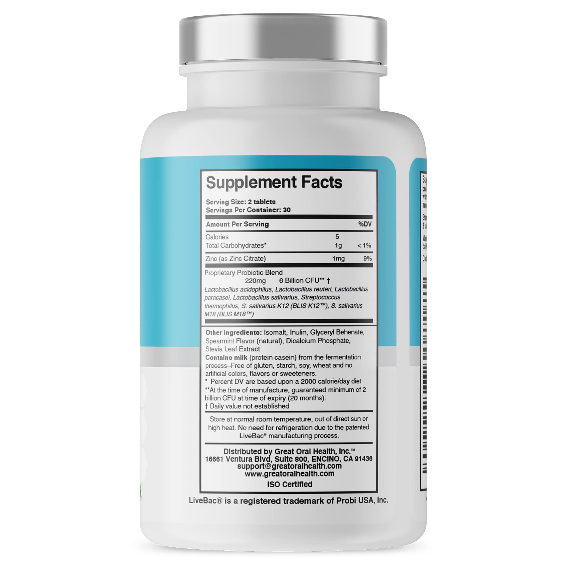 Oral Probiotics for Mouth Bad Breath Treatment for Adults: Dentist Formulated Advanced Great Oral Health buy supplements canada