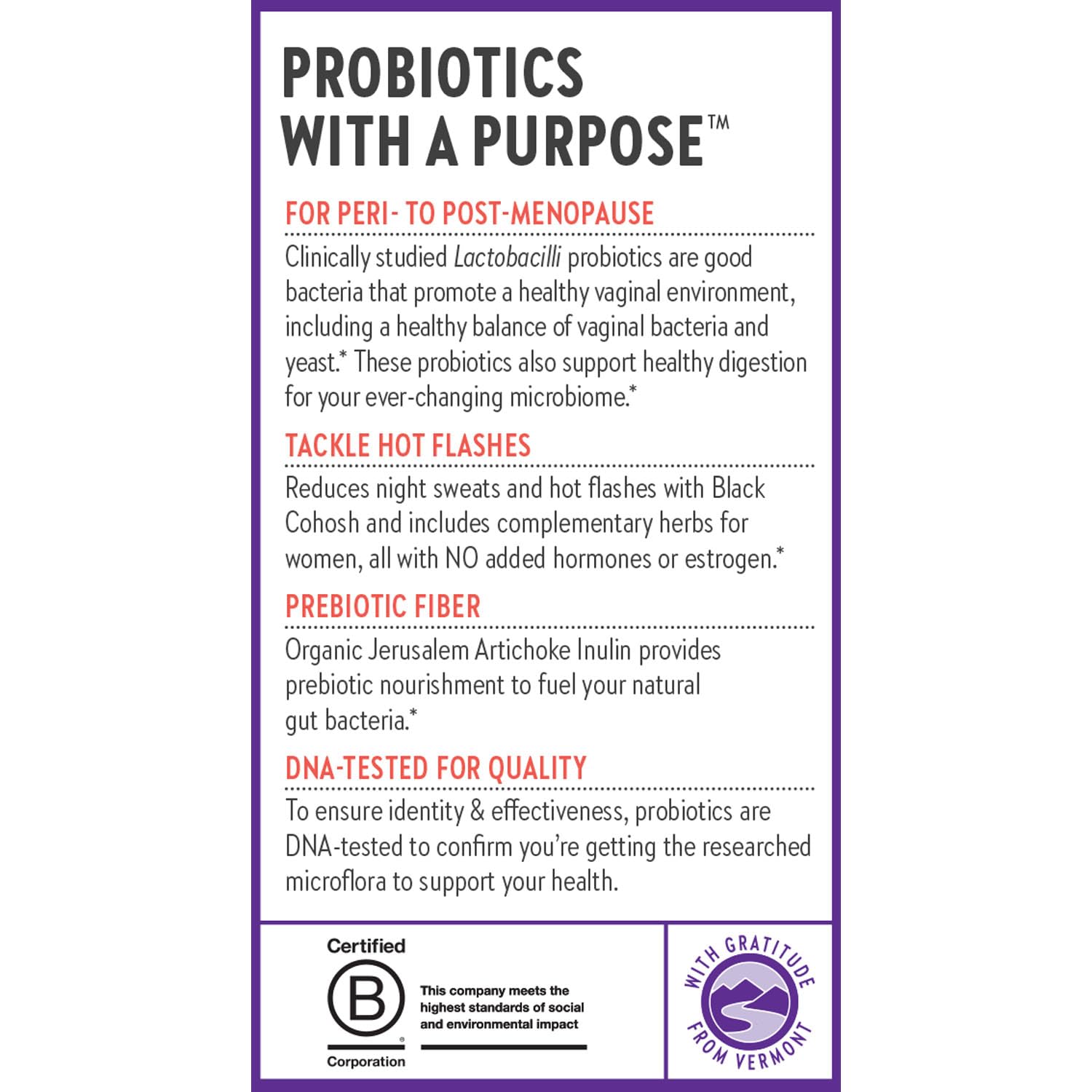 New Chapter All-Flora Probiotic Menopause Balance, Ultra-Concentrated Probiotics for Women with Black Cohosh for Menopause Hot Flashes, 100% Vegan, 30 Vegan Capsules New Chapter buy supplements canada