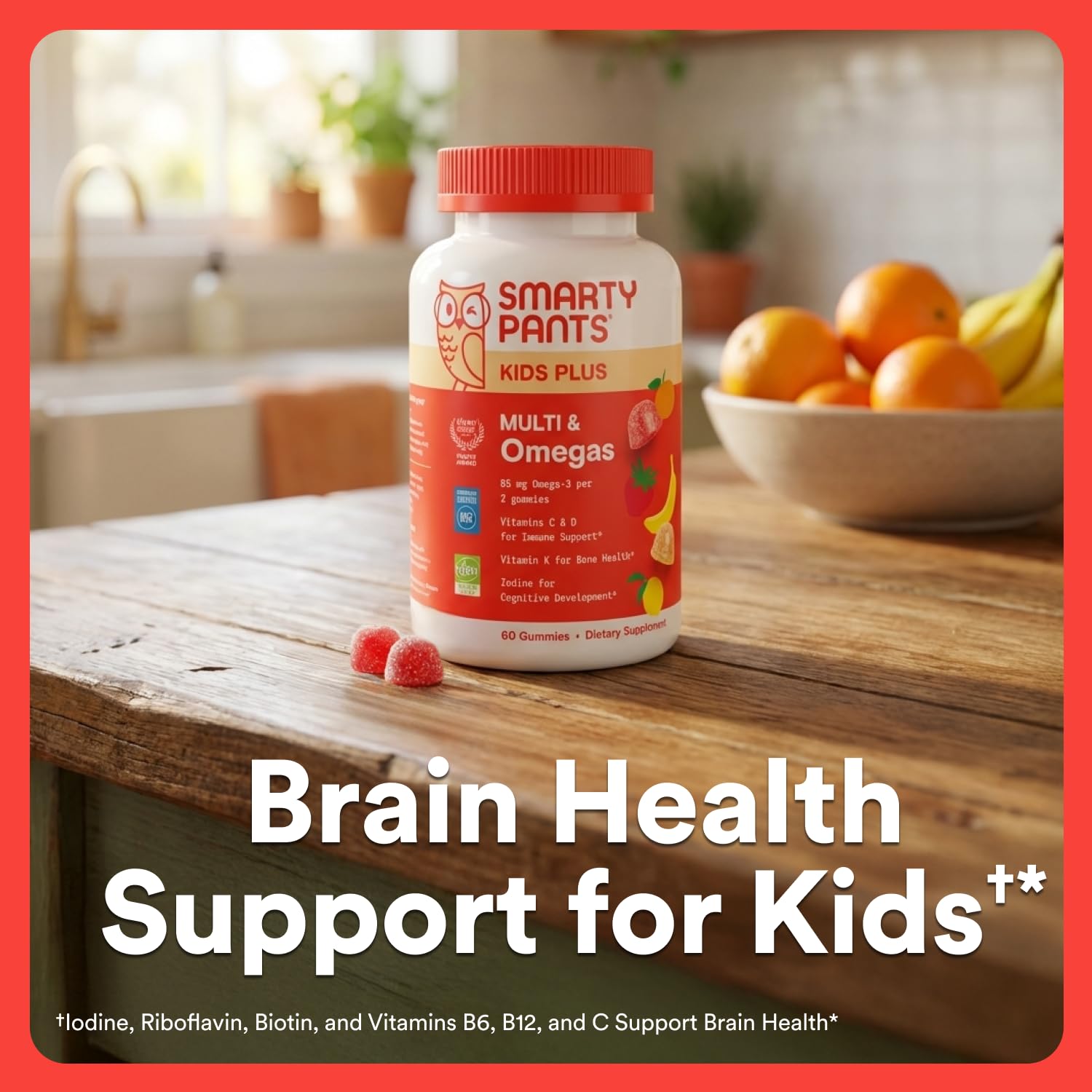 SmartyPants Kids Multivitamin Gummies with Omega 3 DHA/EPA, Vitamins D3, C, B12, B6, A, K, and Zinc, Gluten Free SmartyPants buy supplements canada