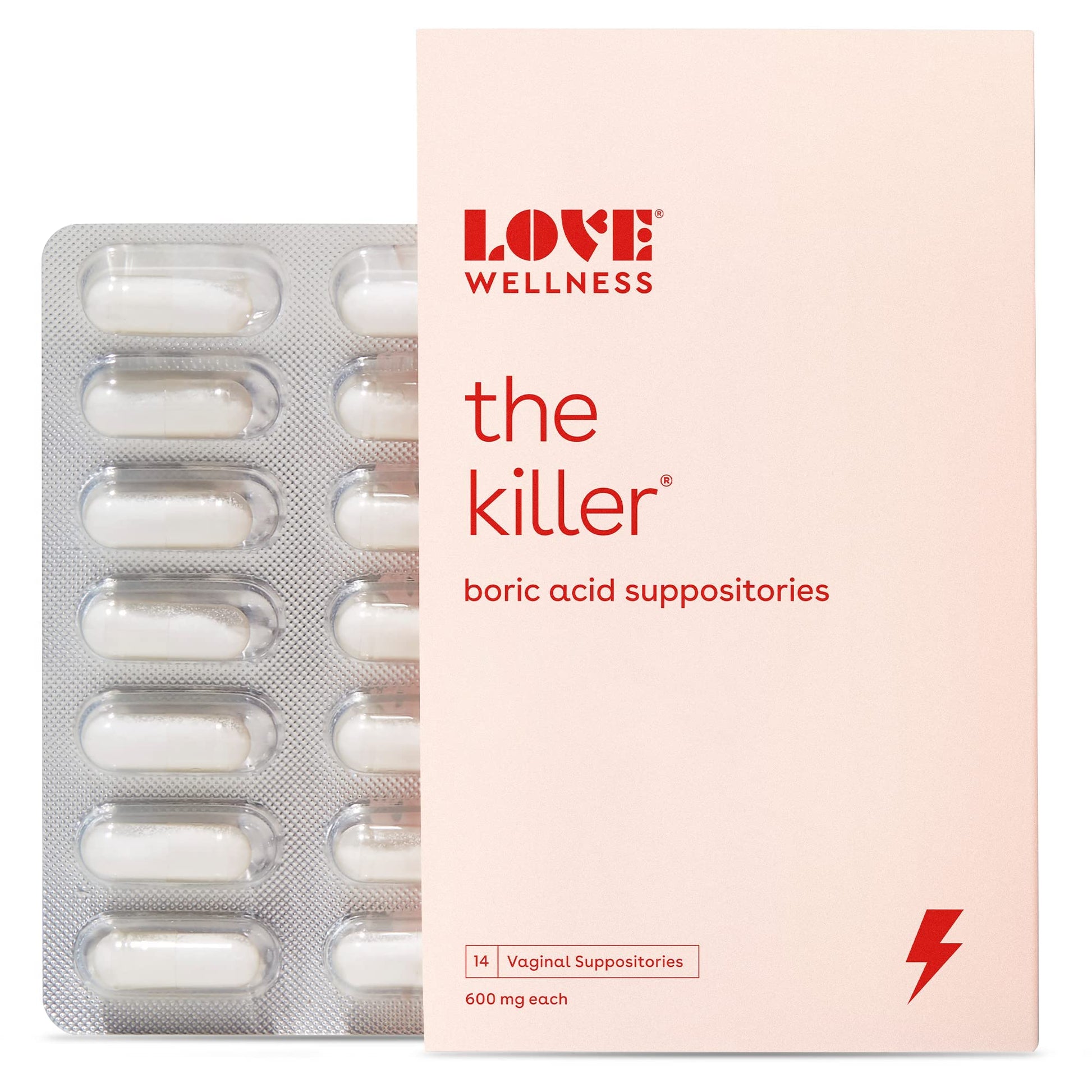 Love Wellness Boric Acid Suppositories for Women, The Killer | Vaginal Supp Love Wellness buy supplements canada