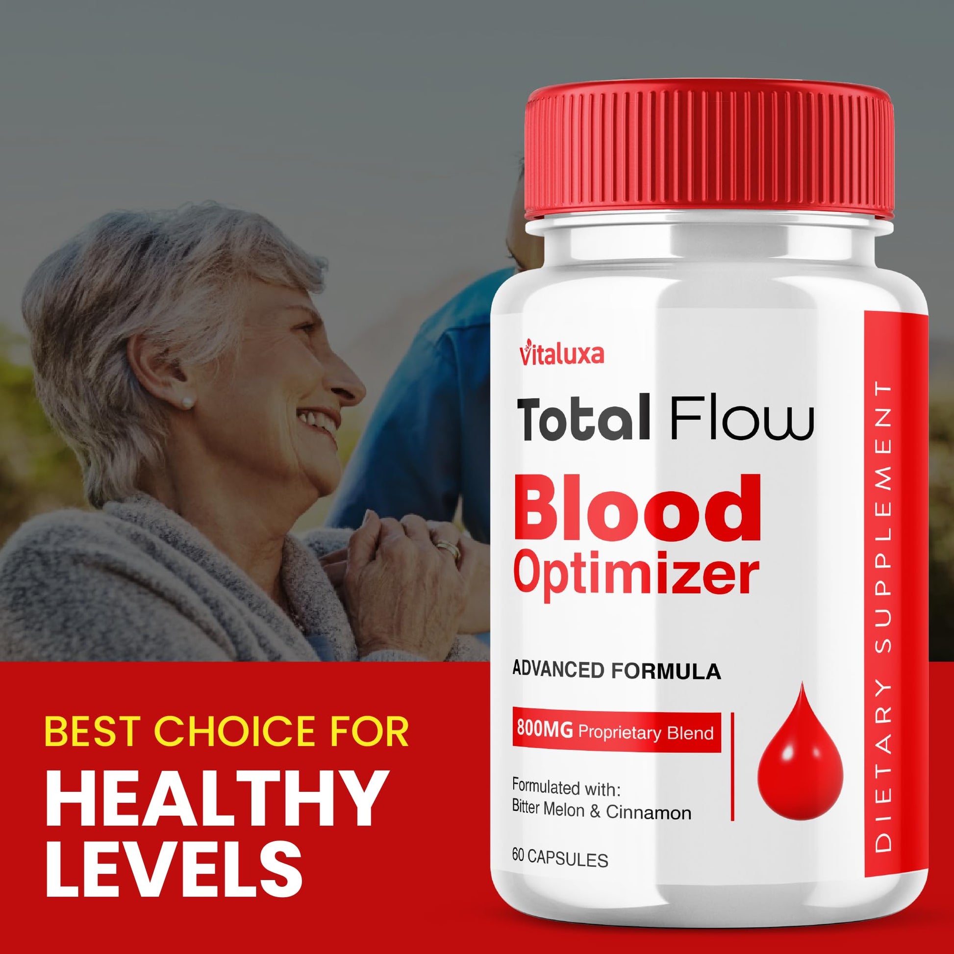 Total Flow Blood Balance, TotalFlow Blood Support Capsules Supplement Advanced Formula All Natural Optimizer Maximum Strength Daily Health Wellness, TotalFlo Premium Blend Pills (60 Capsules) Vitaluxa buy supplements canada