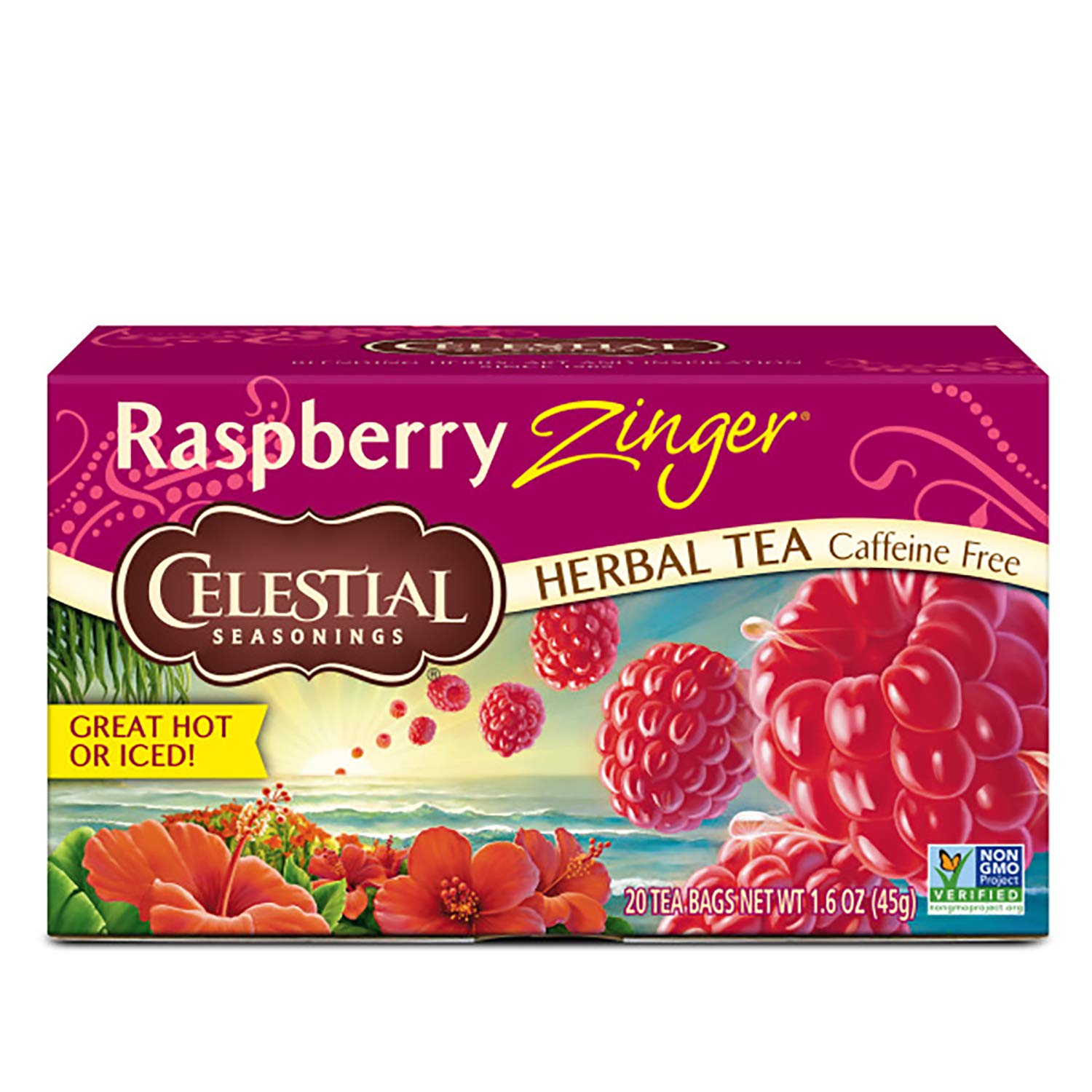 Celestial Seasonings Herbal Tea, Raspberry Zinger, 20 Count (Pack of 6) Celestial Seasonings buy supplements canada