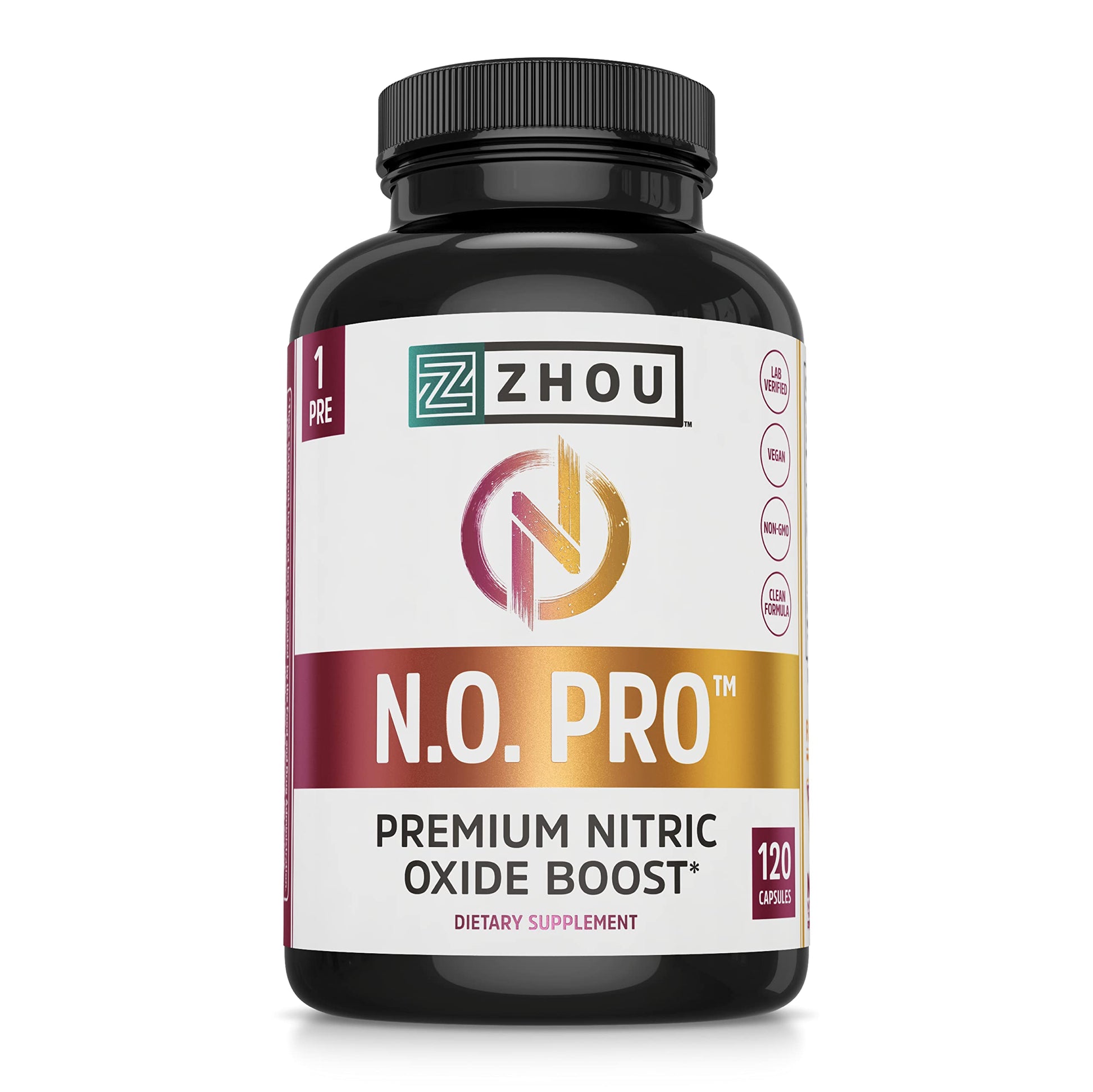 Zhou Nitric Oxide with L Arginine, Citrulline Malate, AAKG and Beet Root | Powerful N.O. Zhou Nutrition buy supplements canada