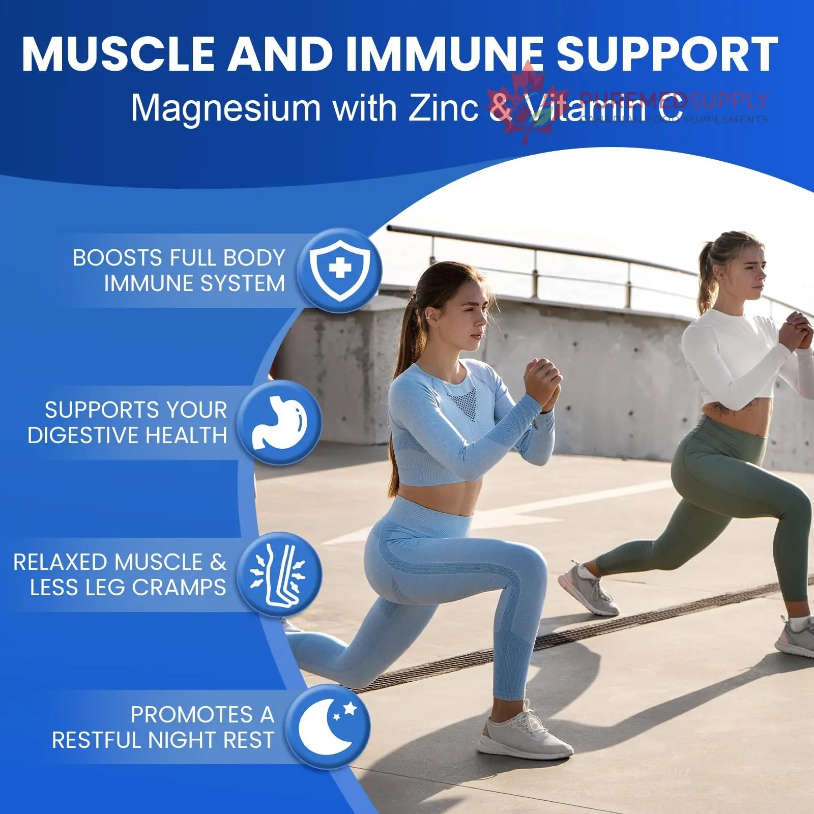 Magnesium Complex Supplement 8-in-1 Elemental 1000mg, Magnesium Glycinate, Malate & Citrate, Vegan, Non-GMO 90 Capsules MIRACLE OFFICIAL buy supplements canada