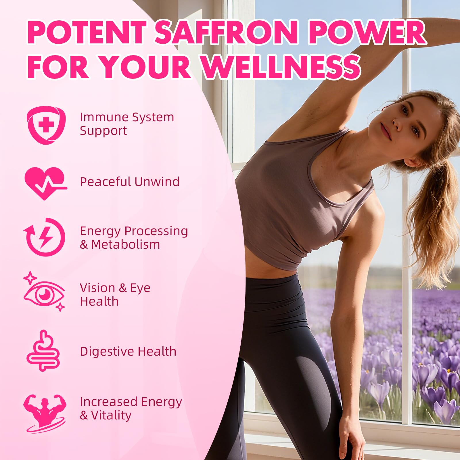 Saffron Gummies for Adult Kids - with Saffron 88.5mg, Vitamins D3 & B6, Magnesium, Zinc, Ashwagandha, L - Theanine, St. John's Wort - Supports Mood & Focus, Strawberry Flavor, 120 Count Saajoor buy supplements canada