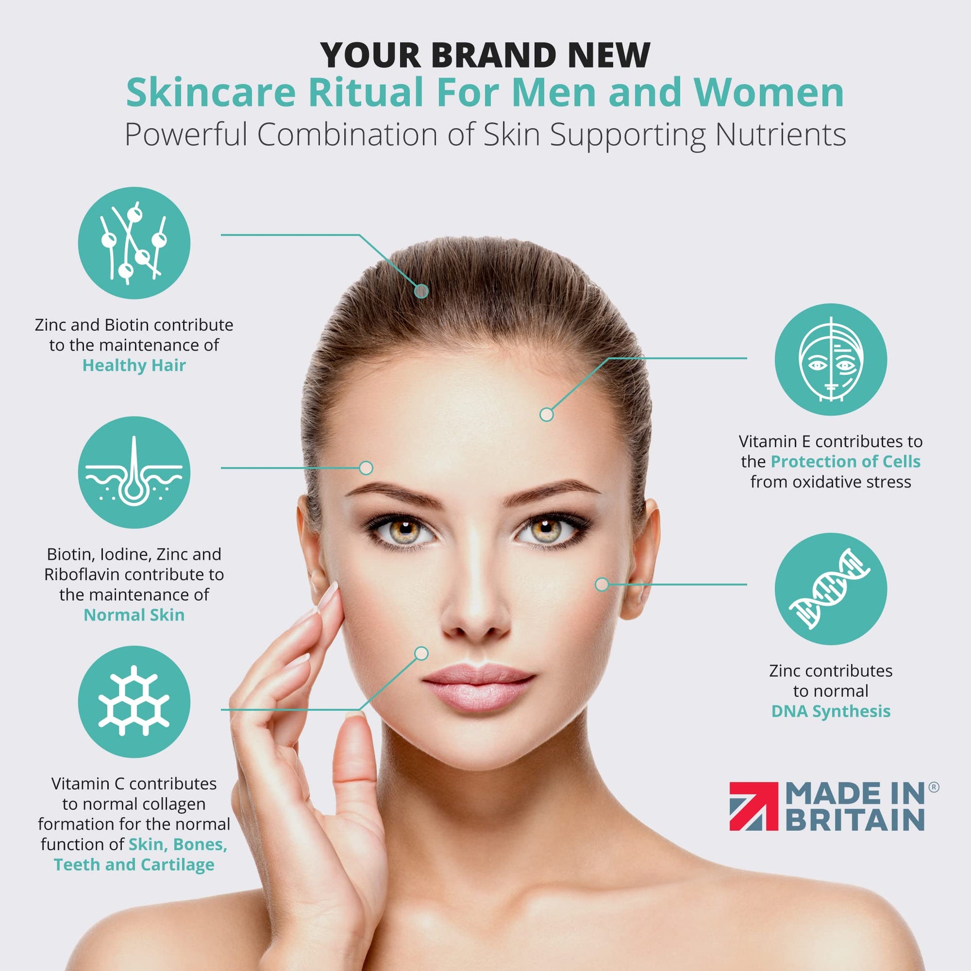Marine Collagen Capsules 1000mg - 120 Capsules - 9 Powerful Skin Supporting Nutrients VitaBright buy supplements canada