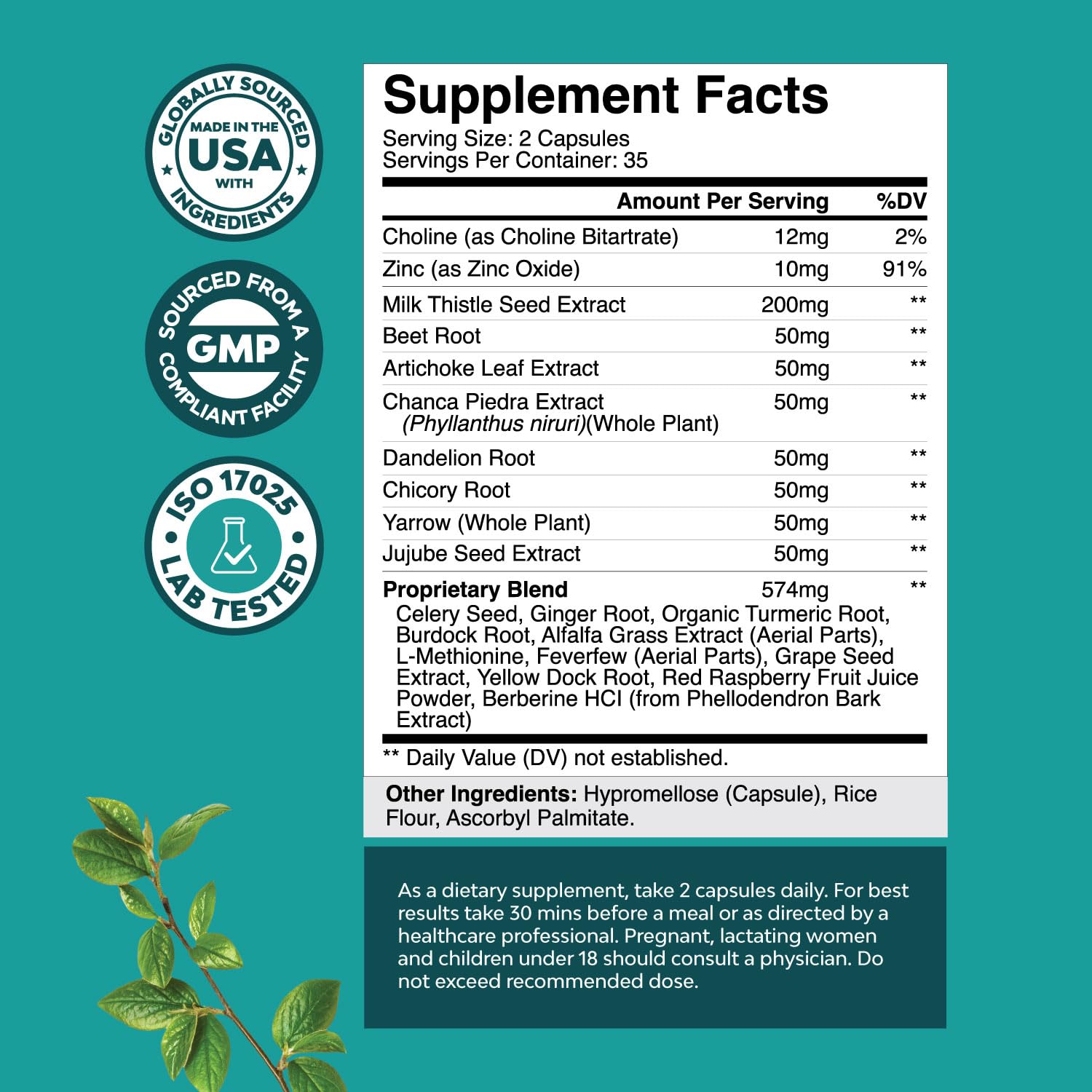 Liver Cleanse Detox & Repair Formula - Herbal Liver Support Supplement Natures Craft buy supplements canada