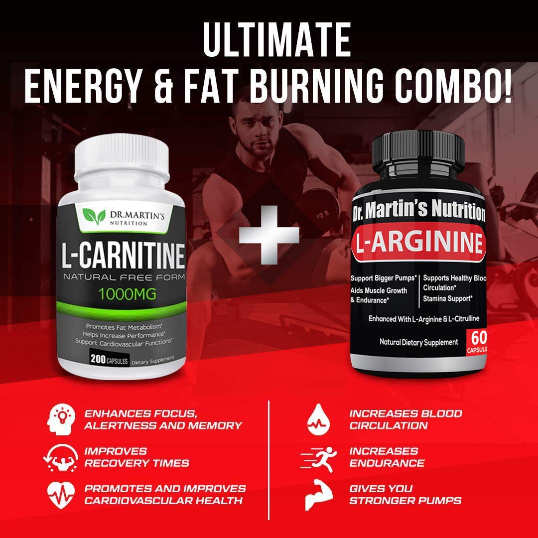 DR. MARTIN'S NUTRITION Extra Strength L-Carnitine - 200 Capsules - 1000mg Per Serving DR. MARTIN'S NUTRITION buy supplements canada