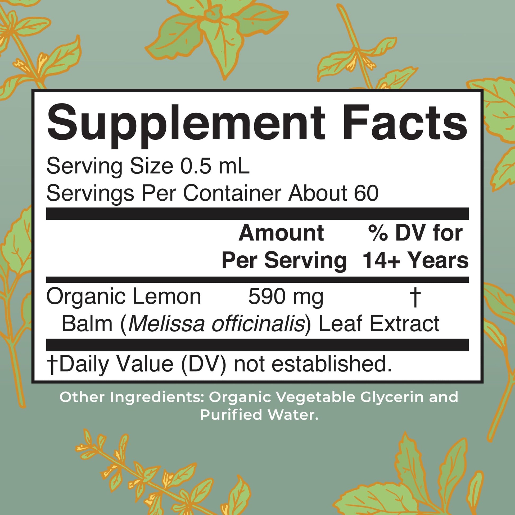 MaryRuth Organics Lemon Balm Leaf Liquid Extract | Mood Support | Relaxation | Calming | Nervine Herbal | Lemon Balm Tincture | USDA Organic | Vegan | Non-GMO | Gluten Free | 1 Fl Oz MARYRUTH'S buy supplements canada