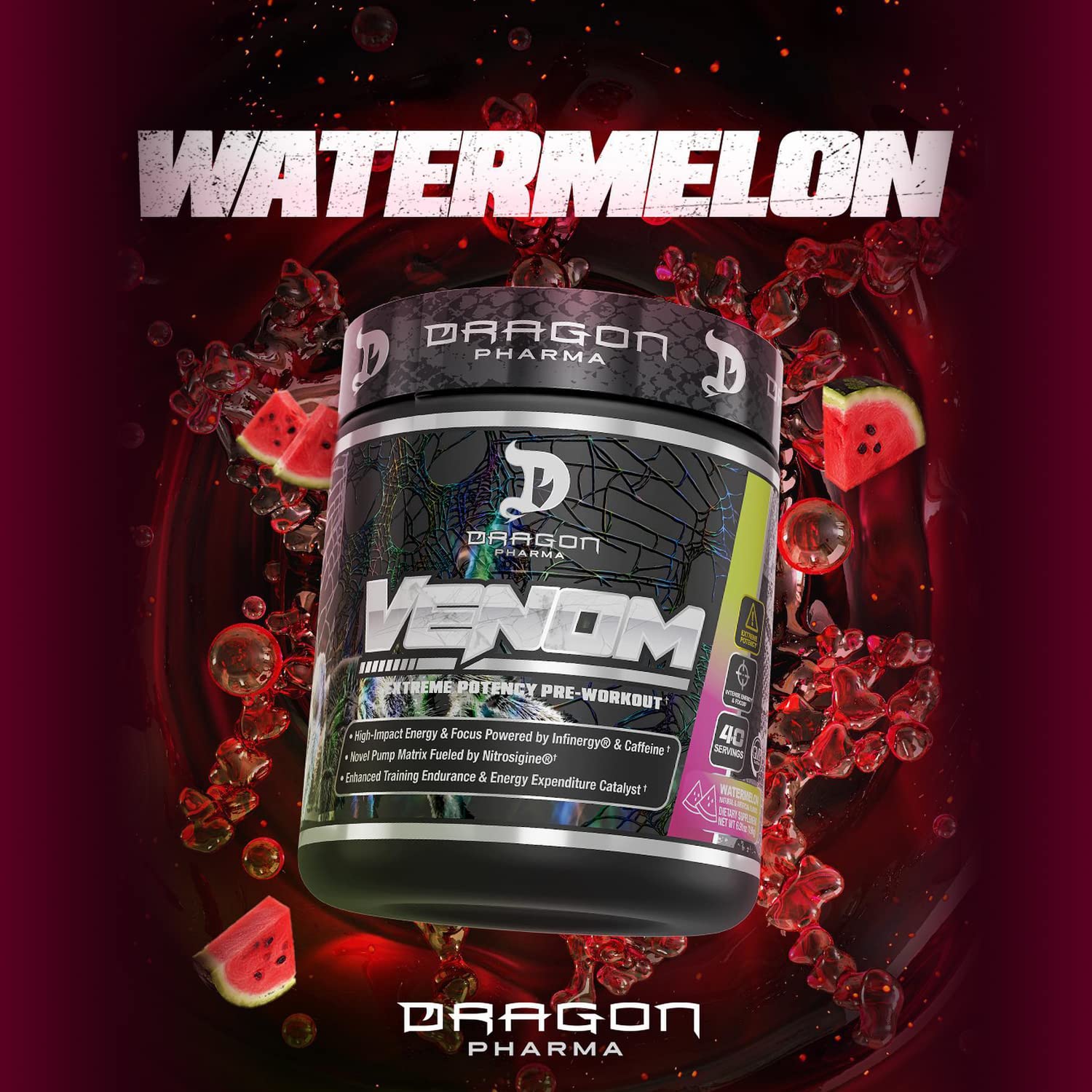 DRAGON PHARMA Venom Extreme Potency Pre-Workout, Laser Sharp Focus + Energy DRAGON PHARMA buy supplements canada