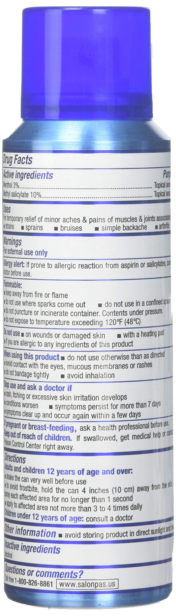 Salonpas Pain Relieving Jet Spray 4 oz (Pack of 3) Salonpas buy supplements canada