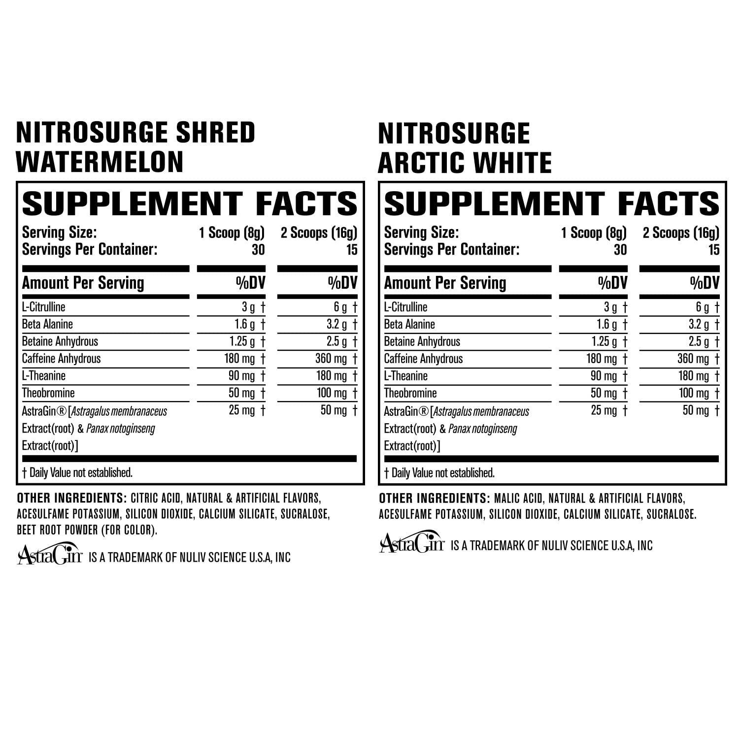 Jacked Factory Nitrosurge Pre-Workout in Arctic White & Watermelon Nitrosurge Shred Jacked Factory buy supplements canada