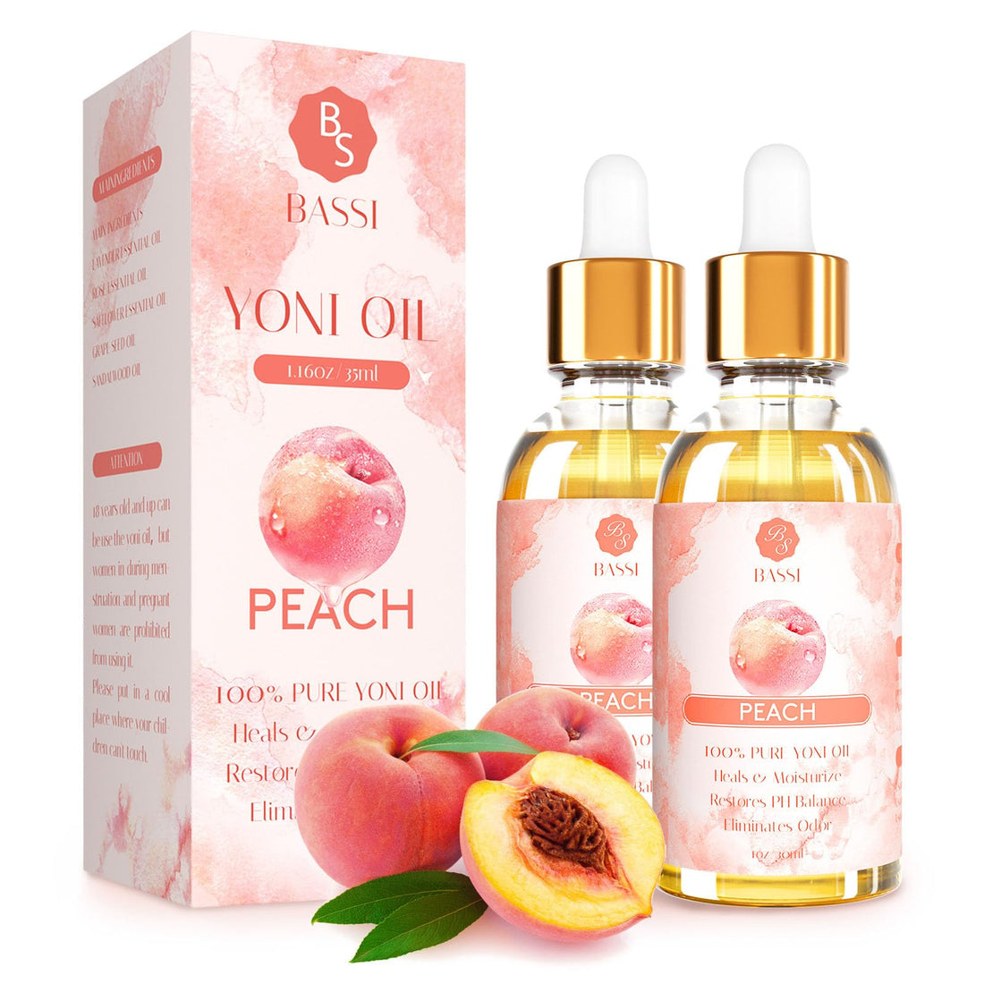 2 Pack Yoni Essential Oil Organic Feminine Oil Eliminates Odor Vaginal Moisturizer for Wetness BASSI buy supplements canada