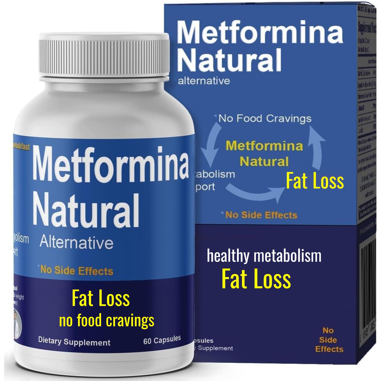 METFORMINA Natural - Weight Loss Aid - Metabolism Support - Dr Salomon (60 Capsules) Ni una dieta más buy supplements canada