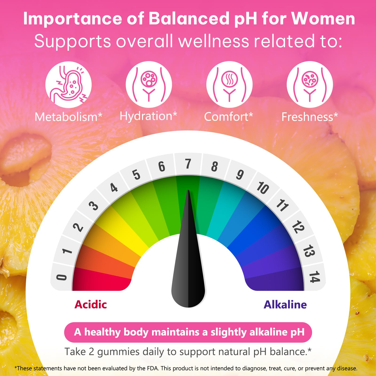 KITNOBLIS Feminine Probiotic Gummies with Slippery Elm- Pineapple Gummies for Women pH Balance, Gut Health & Immune Supports | with Prebiotics & Lactobacillus Blend (60 Gummies) KITNOBLIS buy supplements canada
