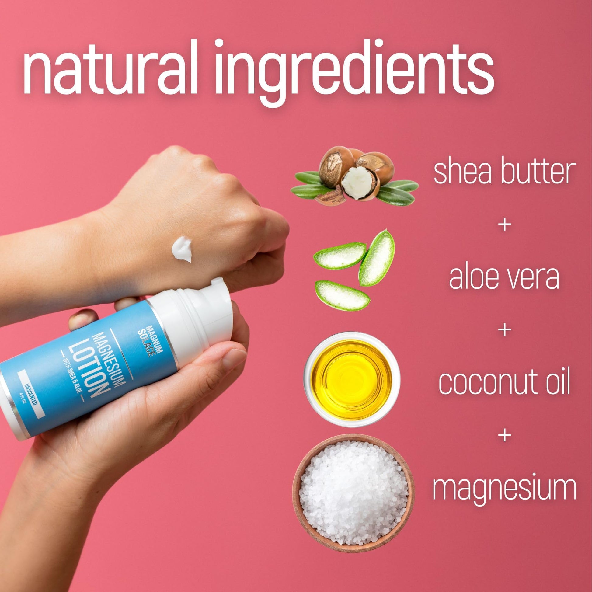 Magnum Solace Magnesium Lotion with Aloe & Shea – Apply to Legs – Alternative to Topical Magnesium Cream Magnum Solace buy supplements canada