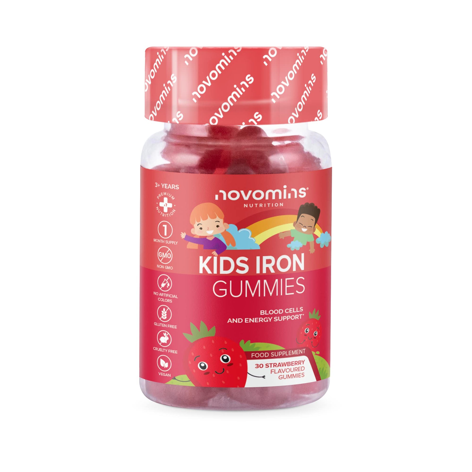 Kids Iron Gummies – Iron Supplement for Kids – Energy & Immune System – Vegan novomins buy supplements canada