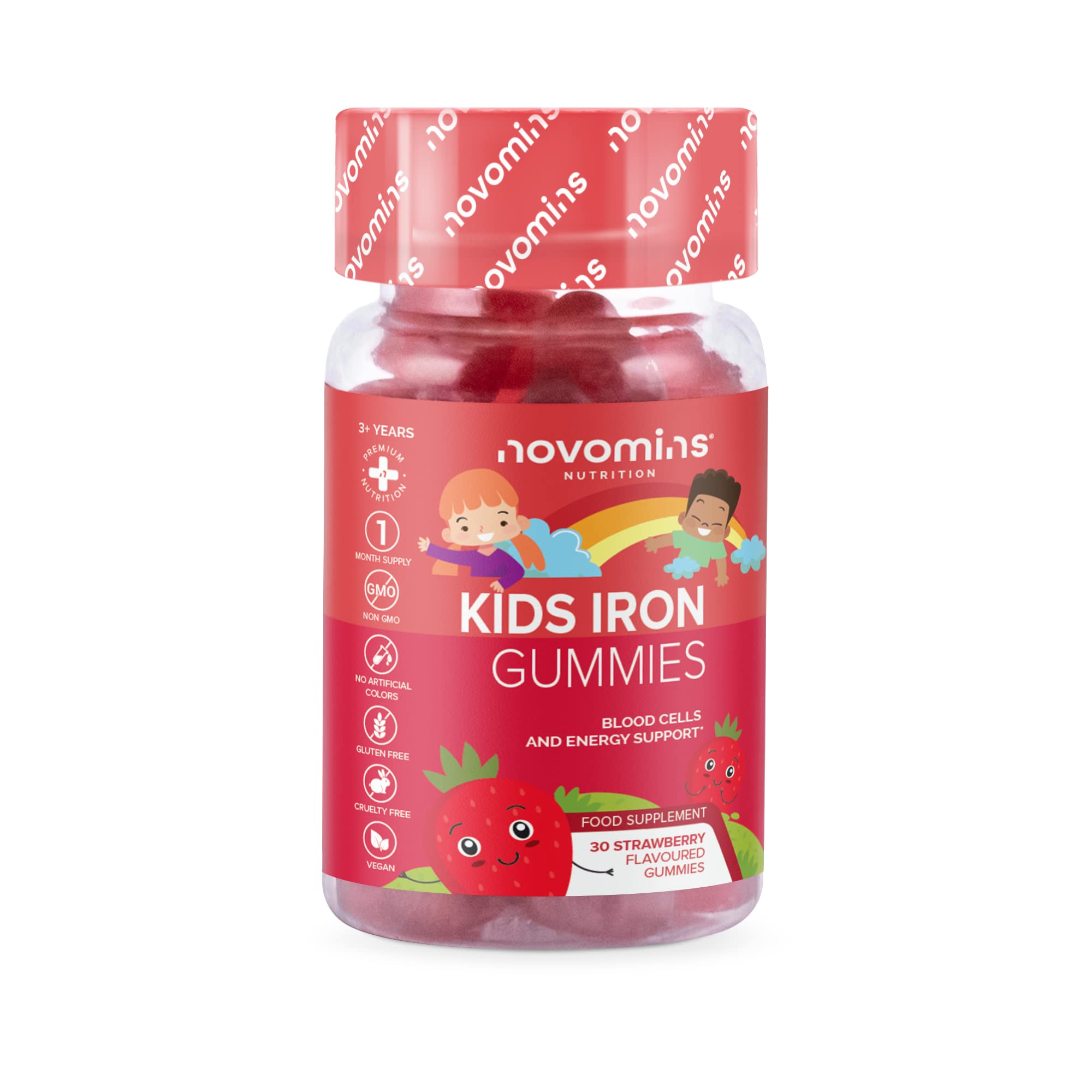 Kids Iron Gummies – Iron Supplement for Kids – Energy & Immune System – Vegan novomins buy supplements canada