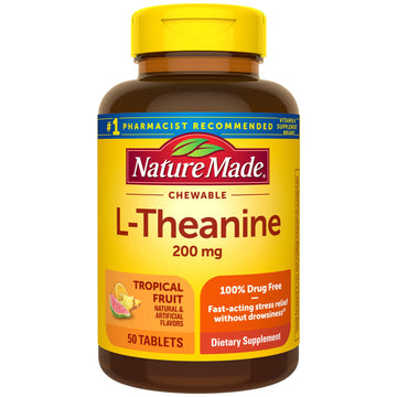 Nature Made Chewable L Theanine 200mg, L-Theanine Supplement for Stress Relief Nature Made buy supplements canada