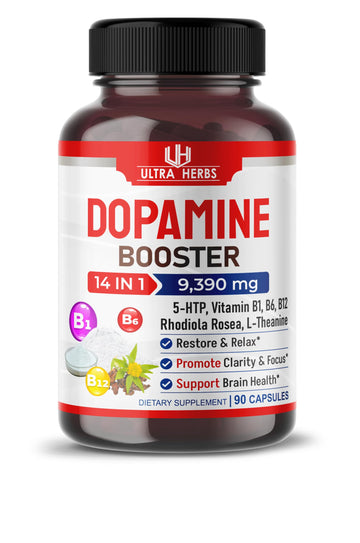 Dopamine Focus Supplement Ashwagandha 5000mg 5-HTP 50mg Rhodiola Rosea 2000mg ULTRA HERBS buy supplements canada