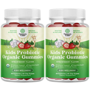 Natures Craft USDA Organic Probiotic Gummies for Kids - Vegan Non-GMO Kids Probiotic Gummy Vitamin for Immunity and Digestive Health Natures Craft buy supplements canada