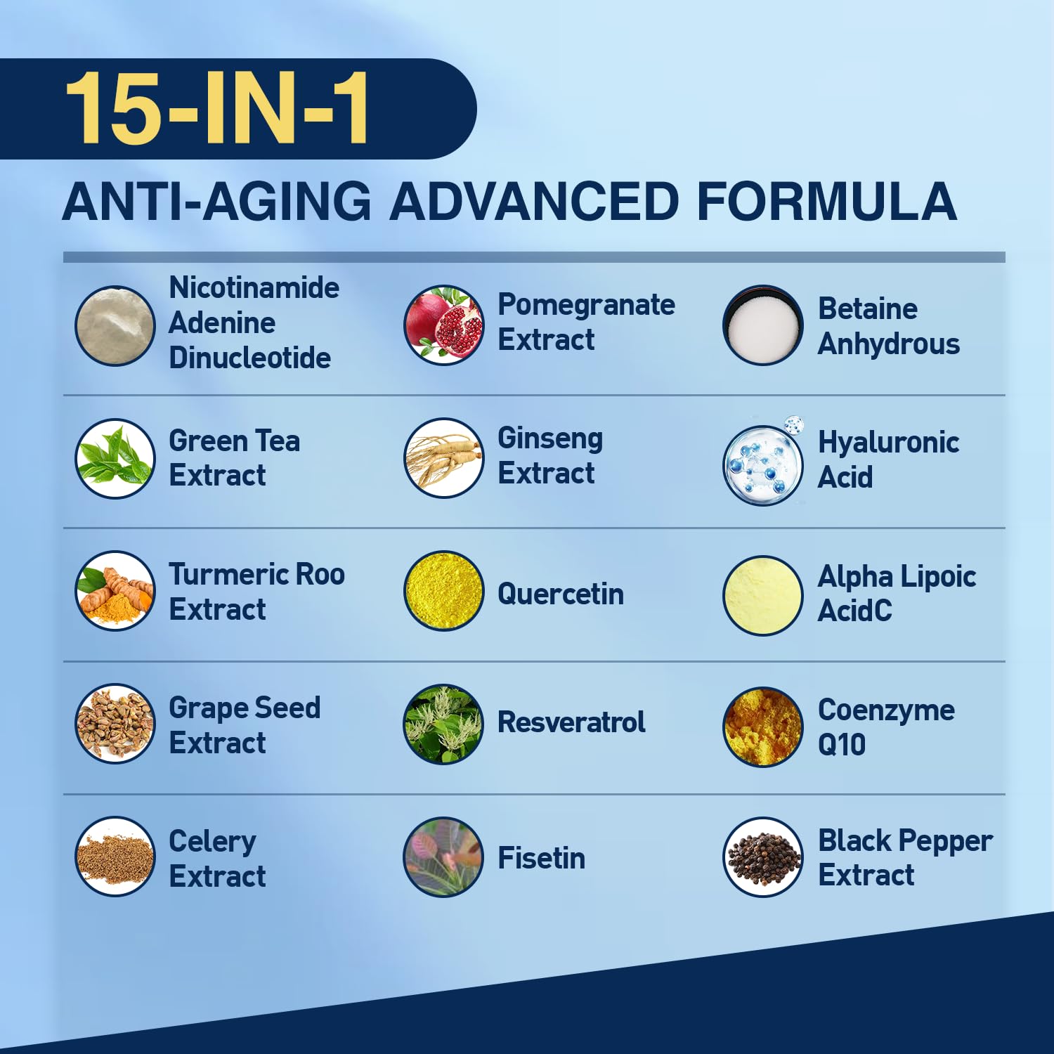 NAD+ Supplement-NMN Upgrade Alternative,NAD Resveratrol Supplement 15-in-1 CoQ10 for Man & Women–Third-Party Tested(Made & Tested in USA).Supports Cellular Energy,Healthy Aging-Non-GMO - 60 Capsules NUTRI POTENTIA buy supplements canada