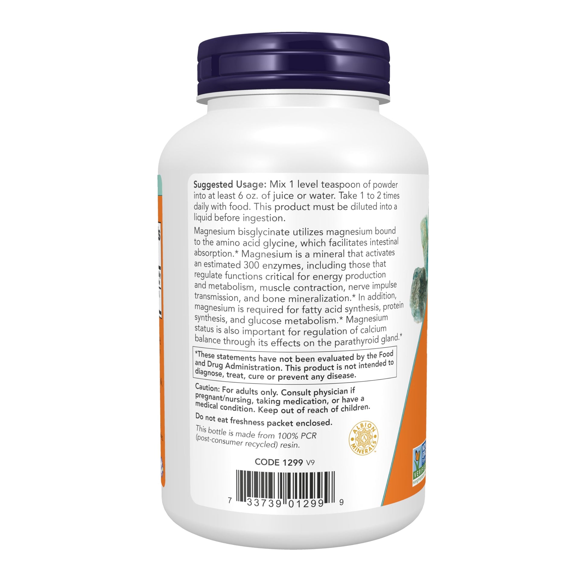 NOW Foods Supplements, Magnesium Bisglycinate Powder, Enzyme Function*, Nervous System Support*, 8-Ounce NOW Foods buy supplements canada