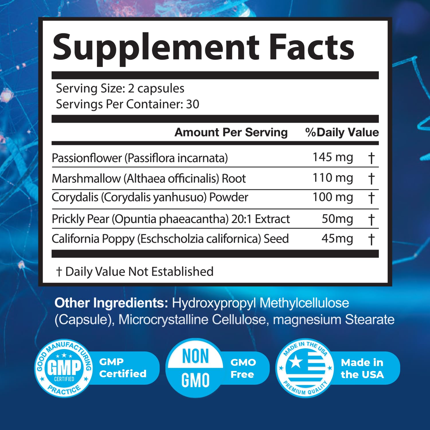 NerveAlive – Natural Daily Wellness Supplement w/ Passionflower, Marshmallow Root & Prickly Pear Extract – 100% Natural Ingredients, Non-GMO, GMP Certified, Made in USA – 60 Capsules, 3 Month Supply Nature’s NutriWave buy supplements canada