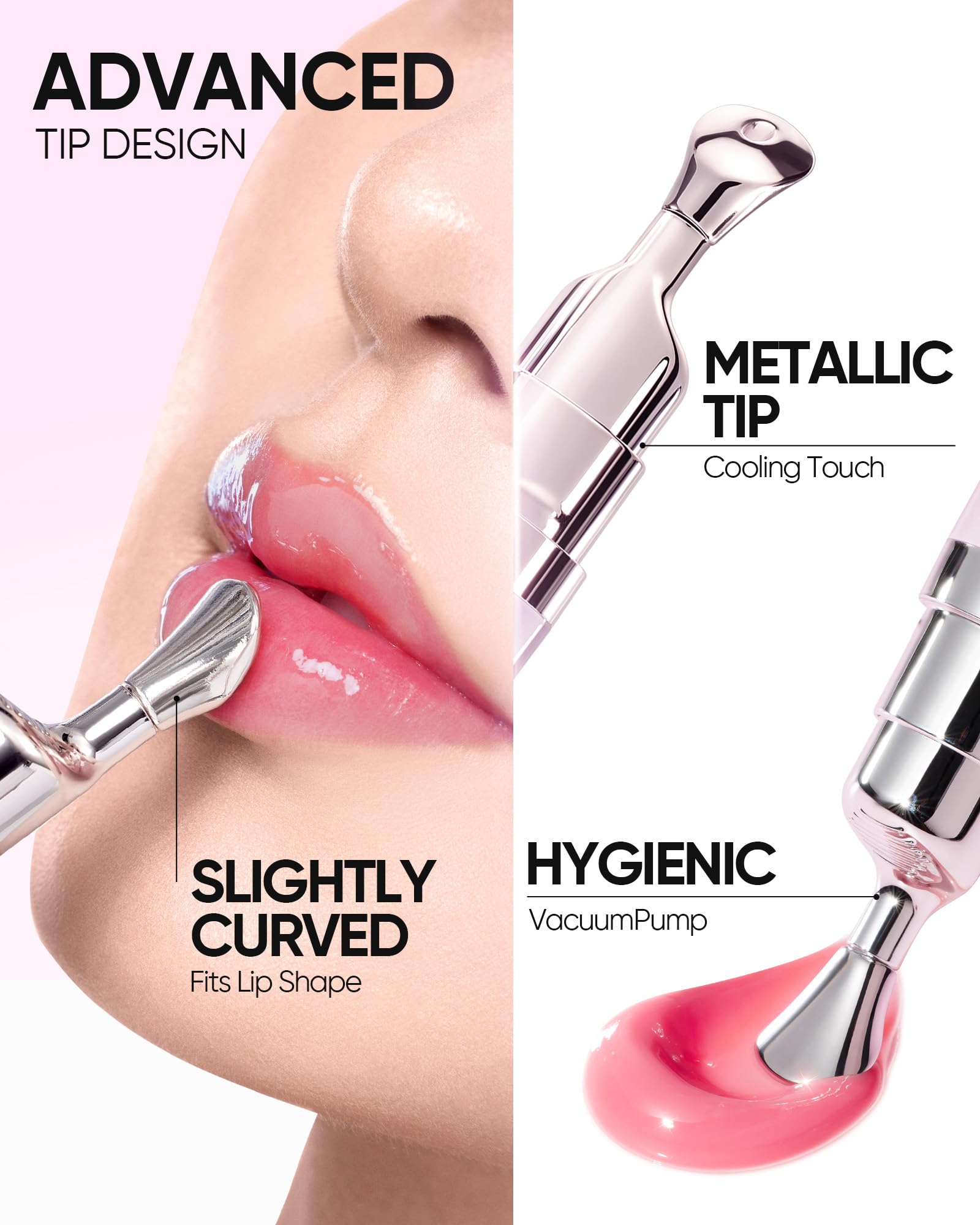 SKINTIFIC Peptide Brightening Lip Serum, Hydrating & Plumping Tinted Lip Gloss, Moisturizing Lip Balm with Polypeptides SKINTIFIC buy supplements canada