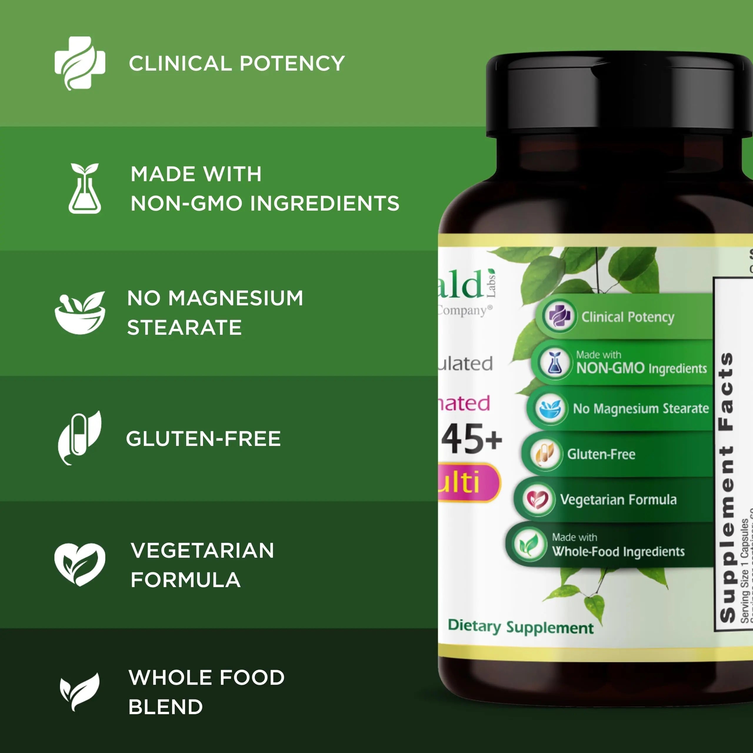 EMERALD LABS Women's 45+ 1-Daily Multi - Complete Multivitamin for Comprehensive Support, Bone & Heart Health* EMERALD LABS buy supplements canada
