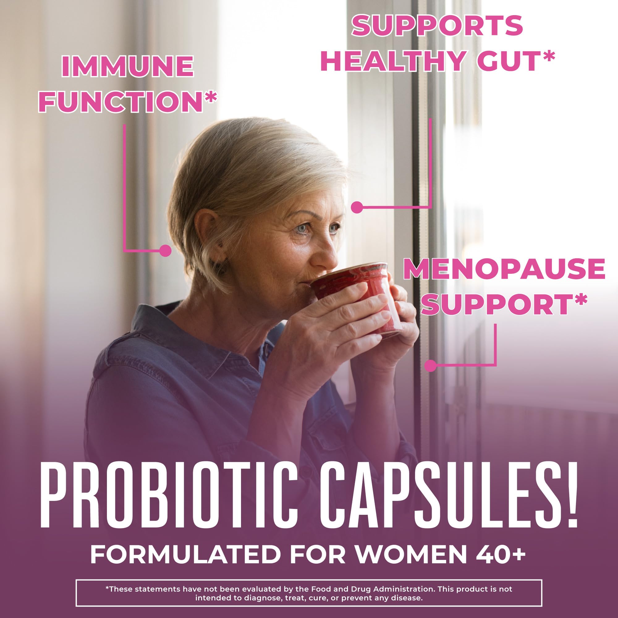 MaryRuth's 3-in-1 Daily Health 40+ Probiotics for Women | Hormonal & Menopause Support Supplement for Women | Gut Health Capsules | 50 Billion CFU | Allergen Free | 30 Ct MARYRUTH'S buy supplements canada