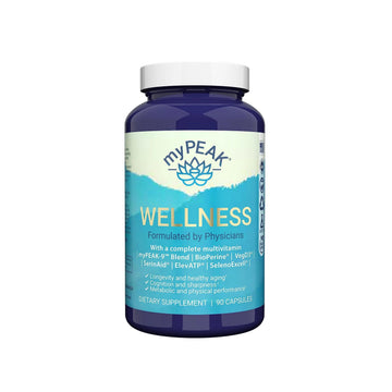 myPEAK Wellness Award-Winning Vegan Multivitamin with ElevATP Ancient Peat Extract, Natural Astaxanthin, Iron, Resveratrol and Alpha GPC myPEAK buy supplements canada
