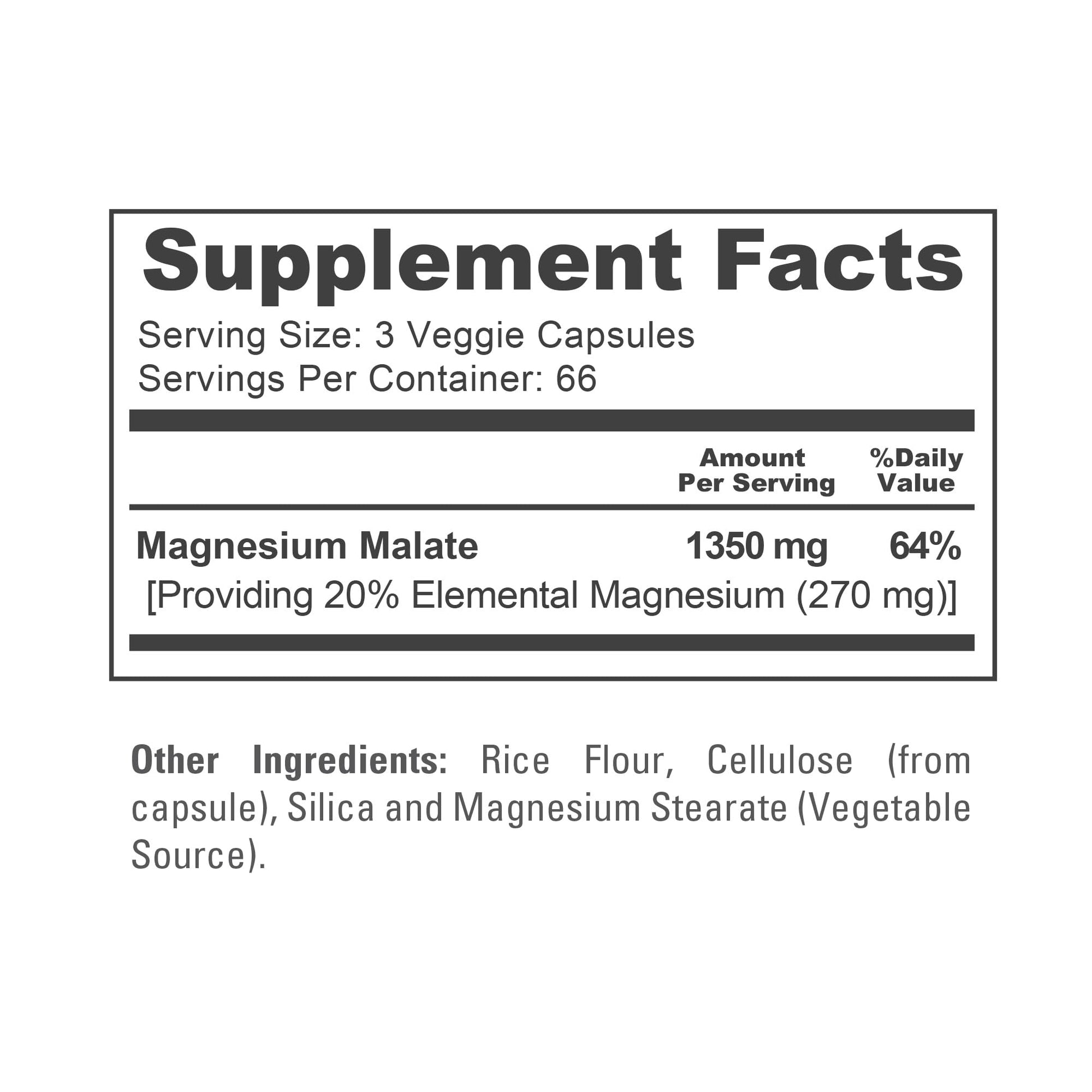 NusaPure Magnesium Malate 1350mg 200 Veggie Capsules (Vegan, Non-GMO, Vegan) NusaPure buy supplements canada