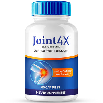 Joint4X Joint Support Capsules, Official Joint-4X Supplement Pills, All-Natural Formula to Fortify Bones and Bolster Flexibility - Maximum Strength, Joint 4X Pills Reviews (60 Capsules) IDEAL PERFORMANCE buy supplements canada