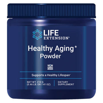 Life Extension Healthy Aging Powder, Healthy Aging Supplement, Heart Health, Brain Health, Exercise Performance, Taurine, Lithium, spermidine, Powder Blend, Non-GMO, Vegetarian, 30 Servings Life Extension buy supplements canada