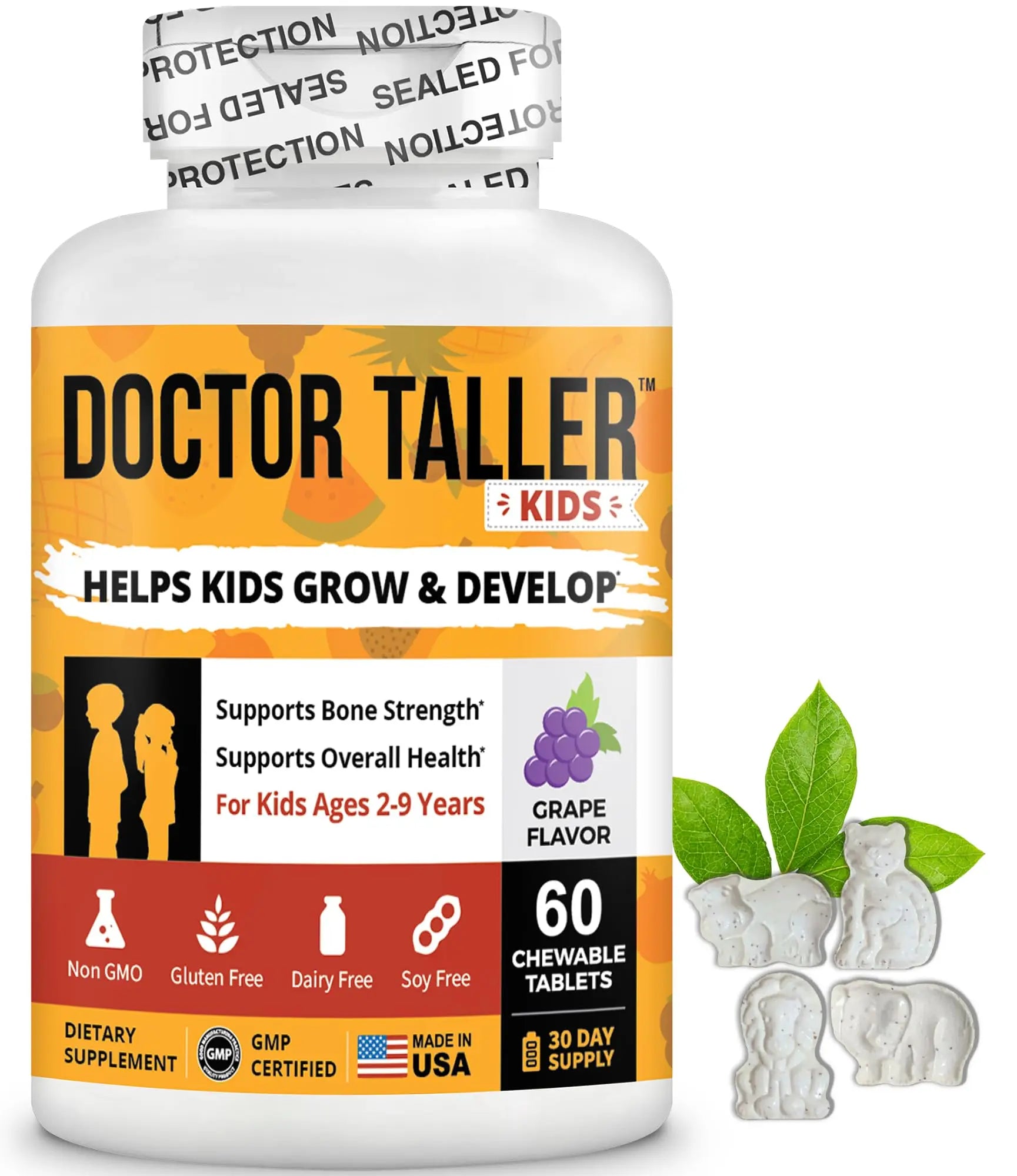 NuBest Doctor Taller Kids - Kids Multivitamins, Toddler Vitamins - Support Healthy, Immunity and Bone Strength for Ages 2 to 9 NuBest buy supplements canada