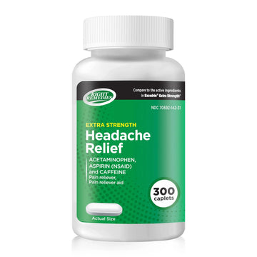 RIGHT REMEDIES Extra Strength Headache Relief with Acetaminophen, Aspirin (NSAID) & Caffeine, (300 caplets), Back & Body Pain Relief, Compare to The Active Ingredients in Excedrin® Extra Strength RIGHT REMEDIES buy supplements canada