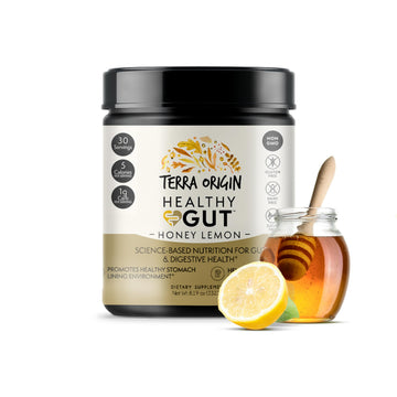 TERRA ORIGIN Healthy Gut Powder (Honey Lemon) | 30-Servings with L-Glutamine TERRA ORIGIN buy supplements canada