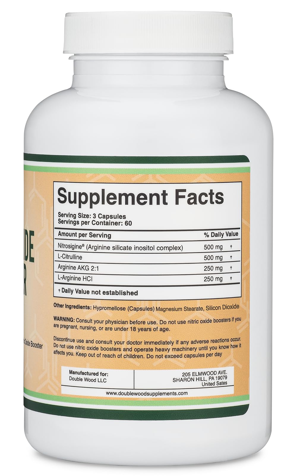 Nitric Oxide Supplement (Stim Free Pre Workout) - Nitric Oxide Booster with Nitrosigine Double Wood Supplements buy supplements canada